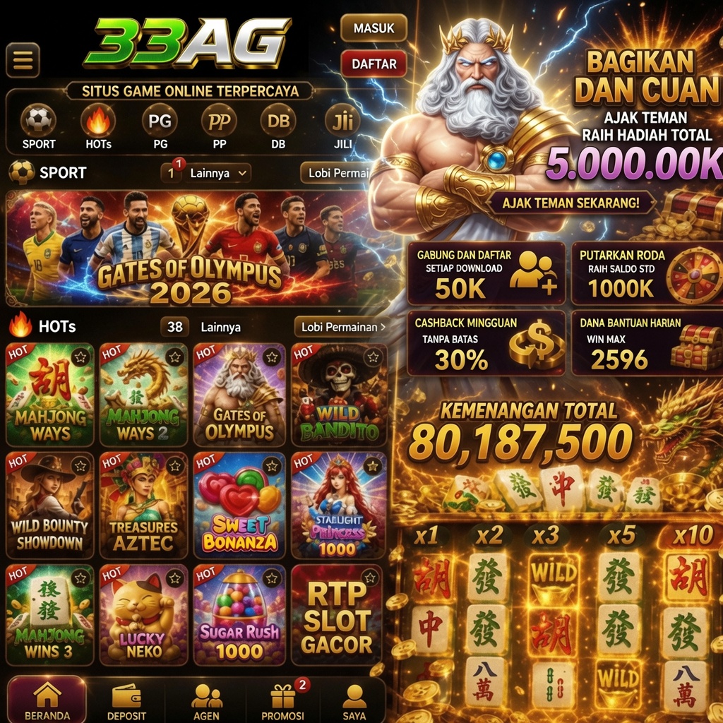 33AG - Portal Hiburan Game Online Mobile Resmi & Terpercaya