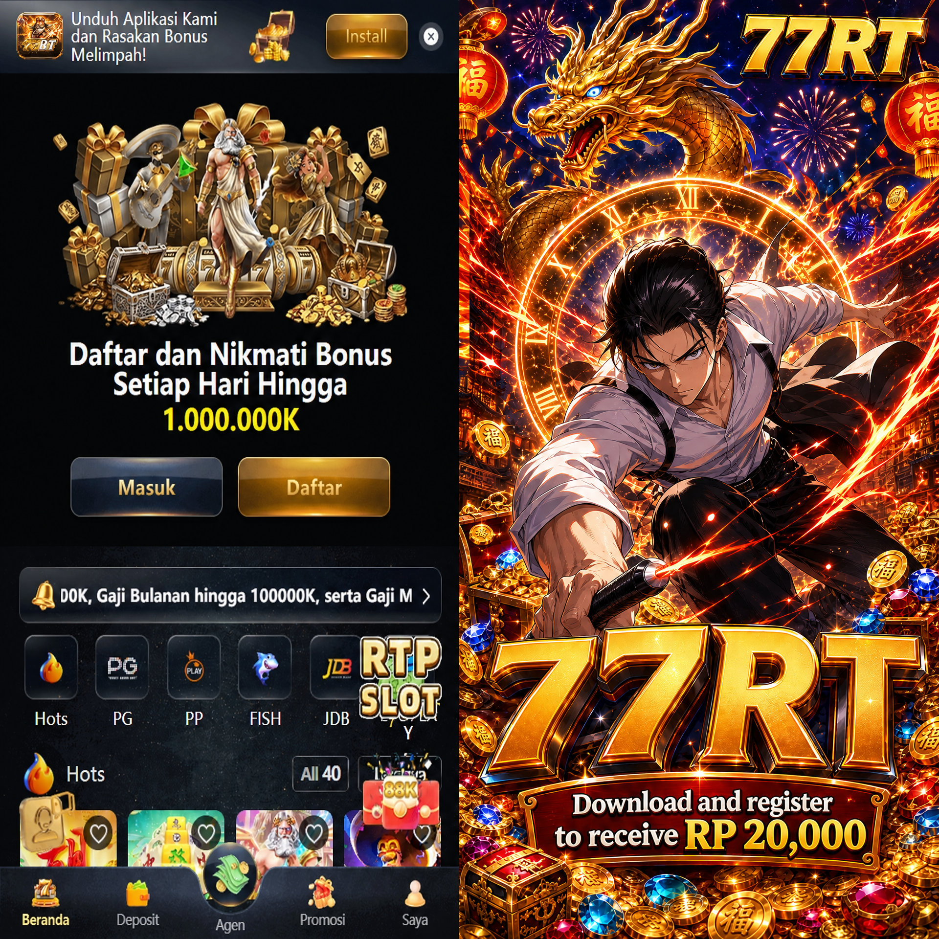 77RT - Pilihan Game PG Soft untuk Penggemar Slot Online