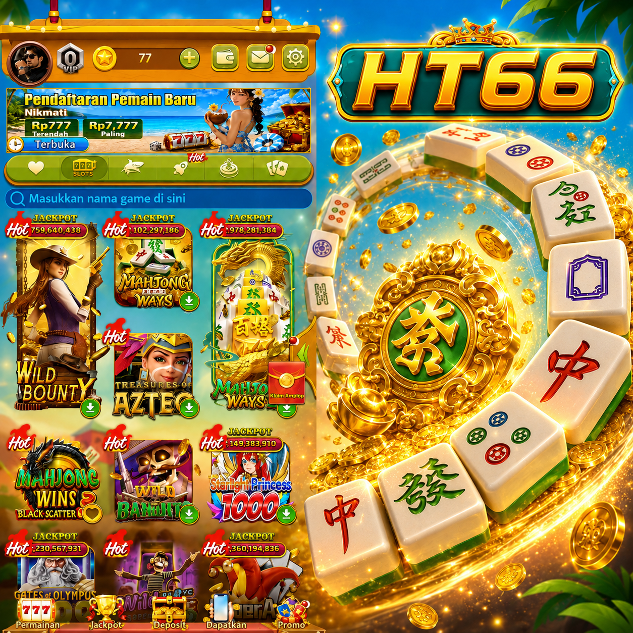 HT66 - Situs Resmi Slot Online dan Pilihan Game PG Soft